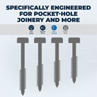 Zinc Pocket-Hole Screws, , hi-res