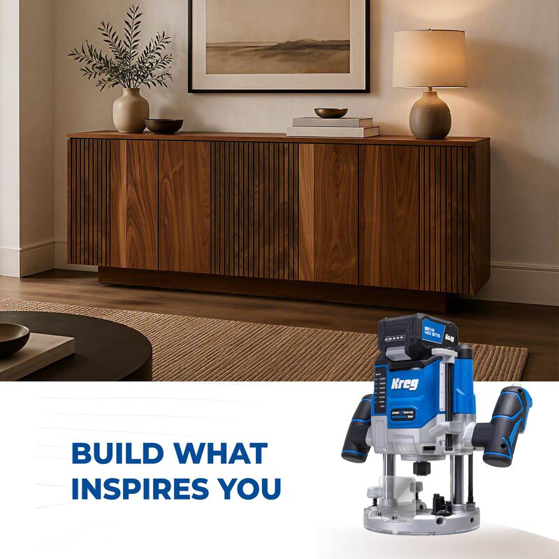 Kreg 20V Ionic Drive 2 14 HP Plunge Router Kit  hires