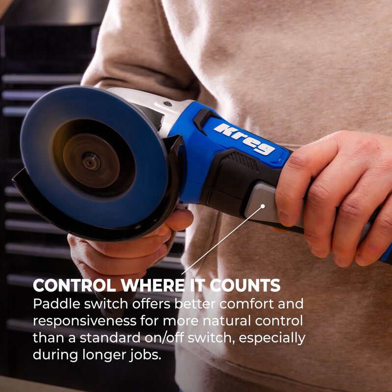 Kreg 20V Ionic Drive&trade; 4 1/2" - 5" Angle Grinder Kit, , hi-res