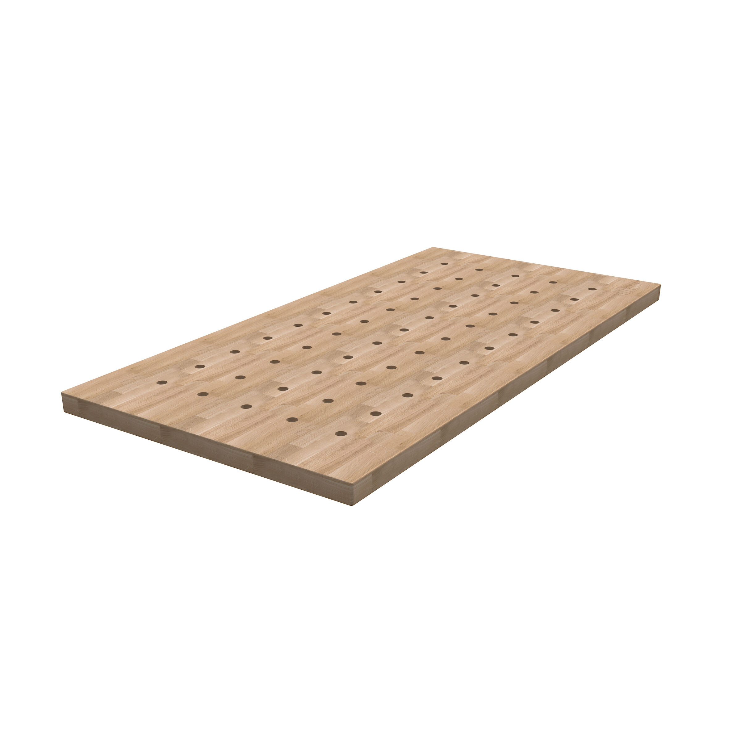 Woodworking Workbench Top with Dog Holes (24