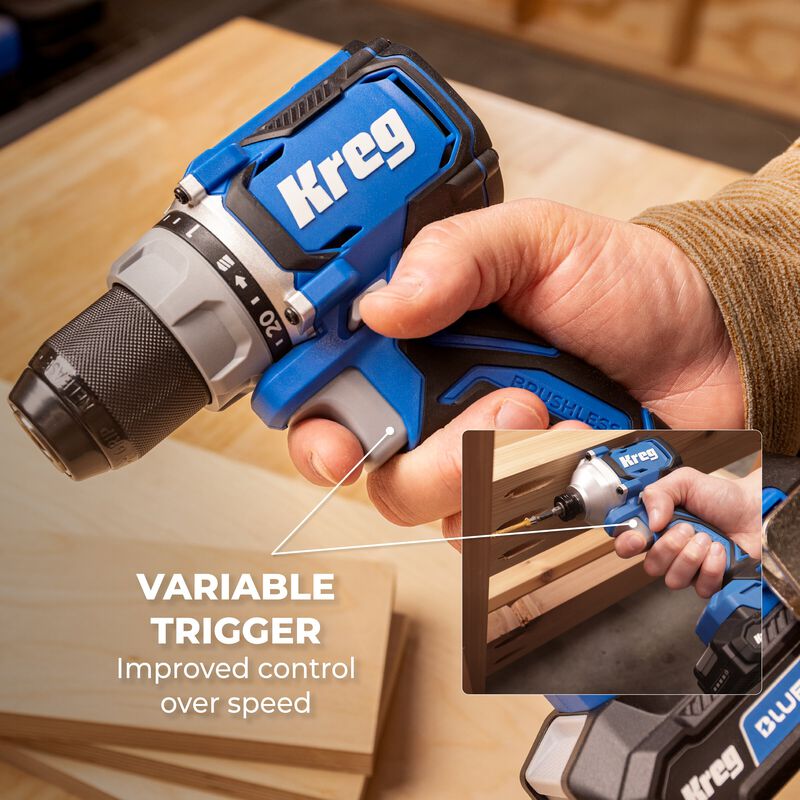 Kreg 20V Ionic Drive&trade; Drill + Driver Combo Kit, , hi-res