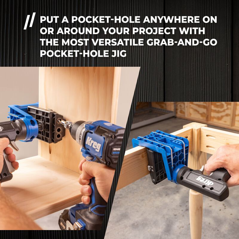 Kreg® Pocket-Hole Jig 520PRO + 20V Ionic Drive™ 1/2" Compact Drill Project Kit, , hi-res