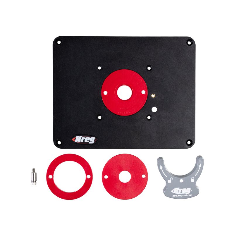 Precision Router Table Insert Plate  Predrilled for Kreg  hires