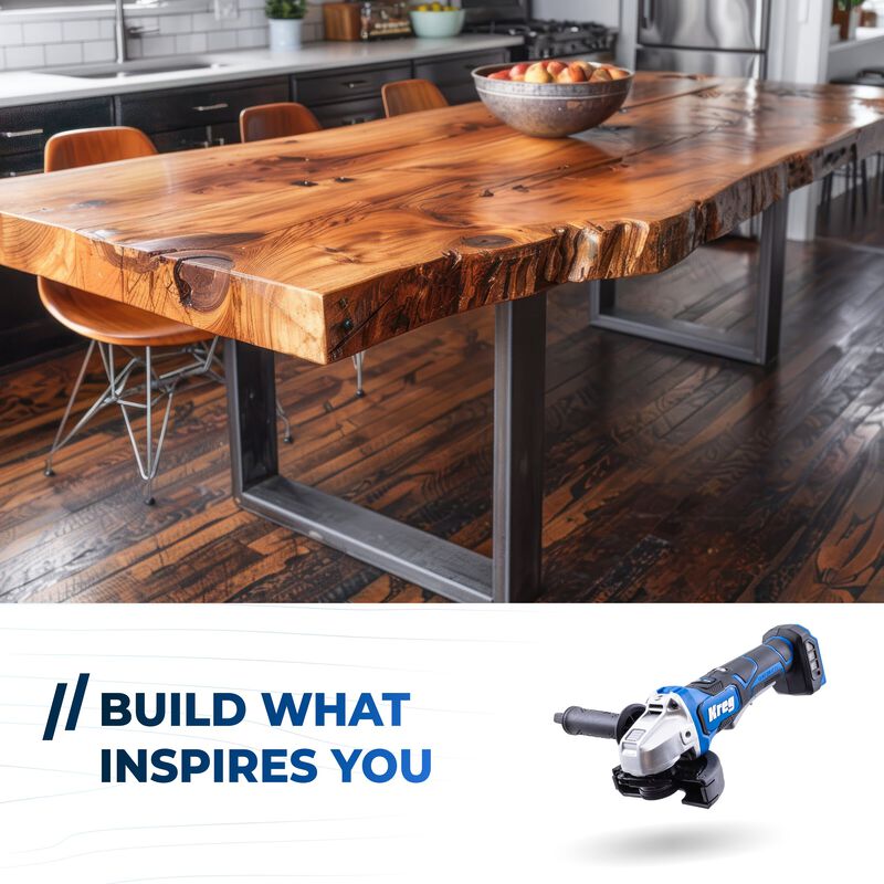 Kreg 20V Ionic Drive&trade; 4 1/2"- 5" Angle Grinder (Tool Only), , hi-res