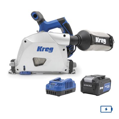 Kreg 20V Ionic Drive™ 6 1/2" Plunge-Cut Track Saw Kit,  Kreg 20V Ionic Drive™ 6 1/2" Plunge-Cut Track Saw Kit