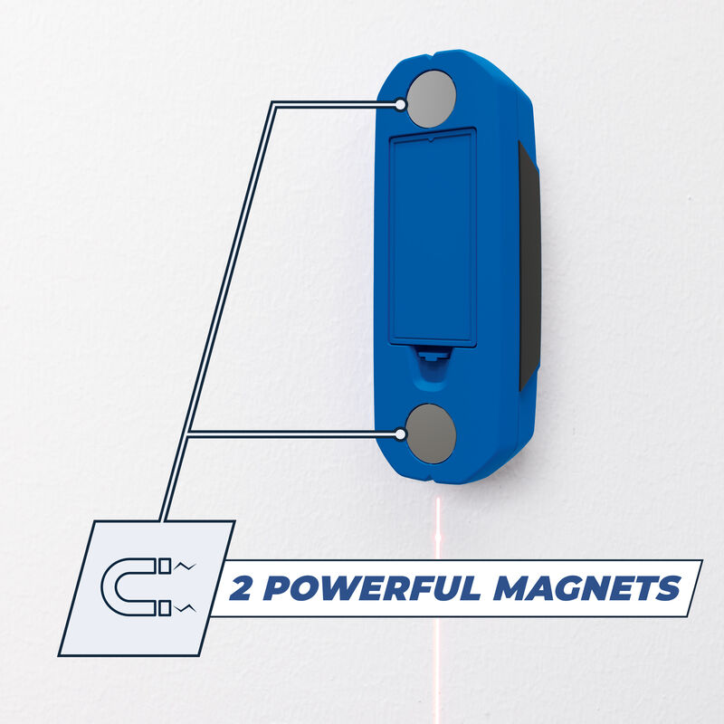 Magnetic stud finder with laser-mark and spirit level / Kreg KMM1000LZ /