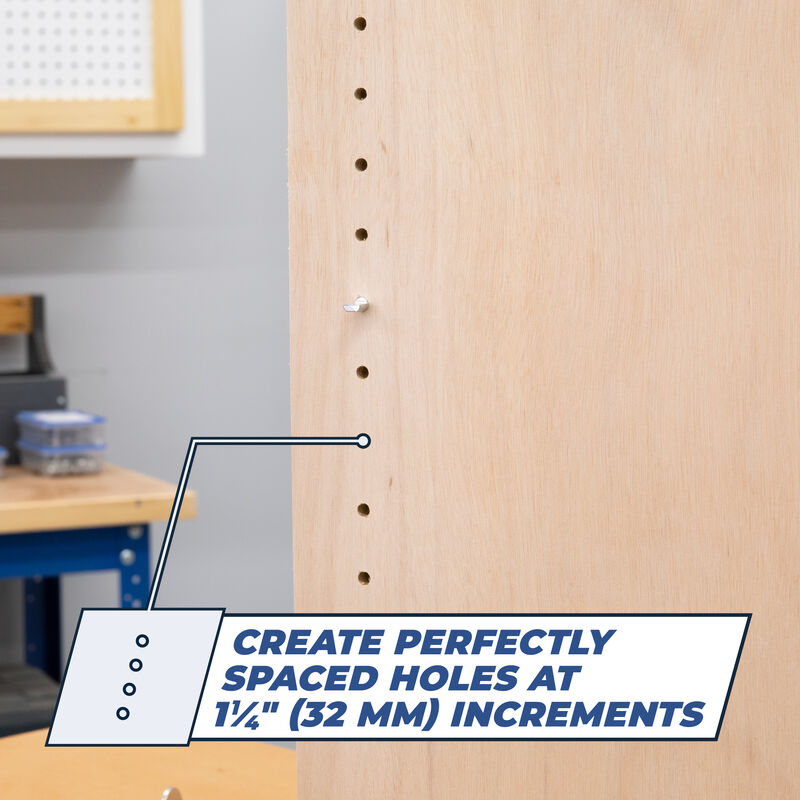 Kreg Shelf Pin Jig 5mm - Create Perfectly Spaced Holes at 1-1/4 Inch (32mm)  Increments in the Woodworking Tool Accessories department at