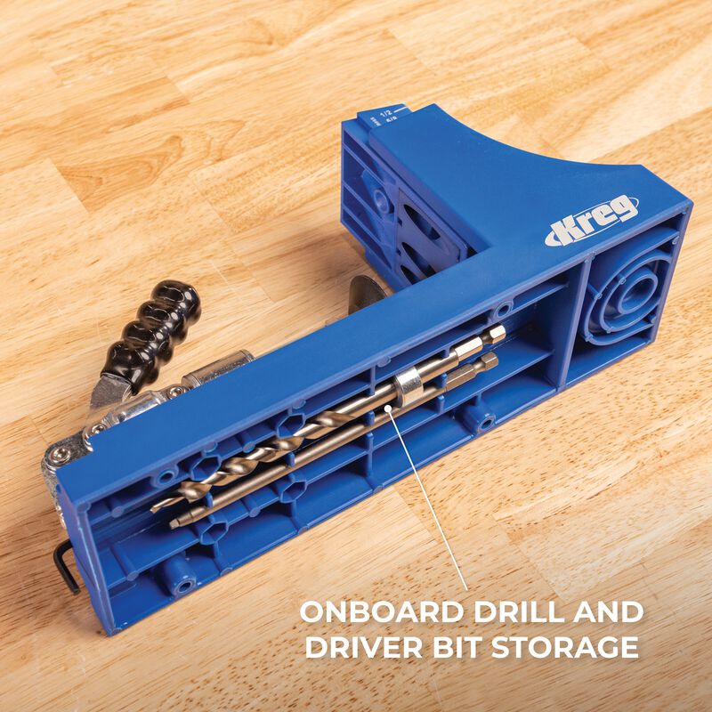 Kreg® Pocket-Hole Jig K4 + 20V Ionic Drive™ 1/2" Compact Drill Project Kit, , hi-res