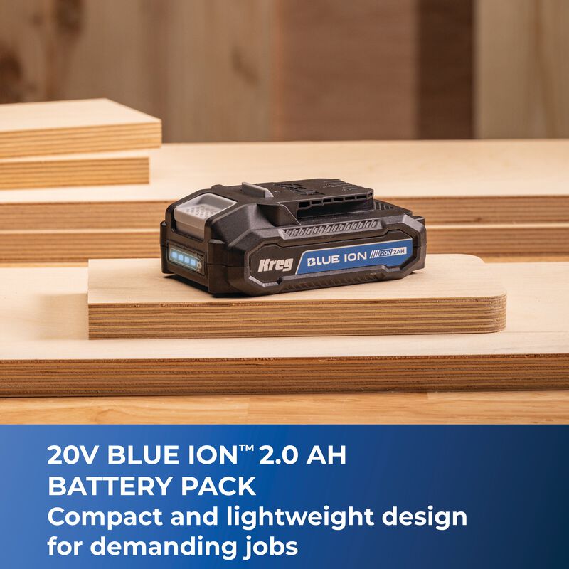 Kreg 20V Blue Ion™ 2.0Ah Battery Pack, , hi-res