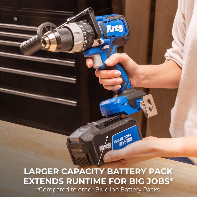 Kreg 20V Blue Ion&trade; 8.0Ah Battery Pack, , hi-res