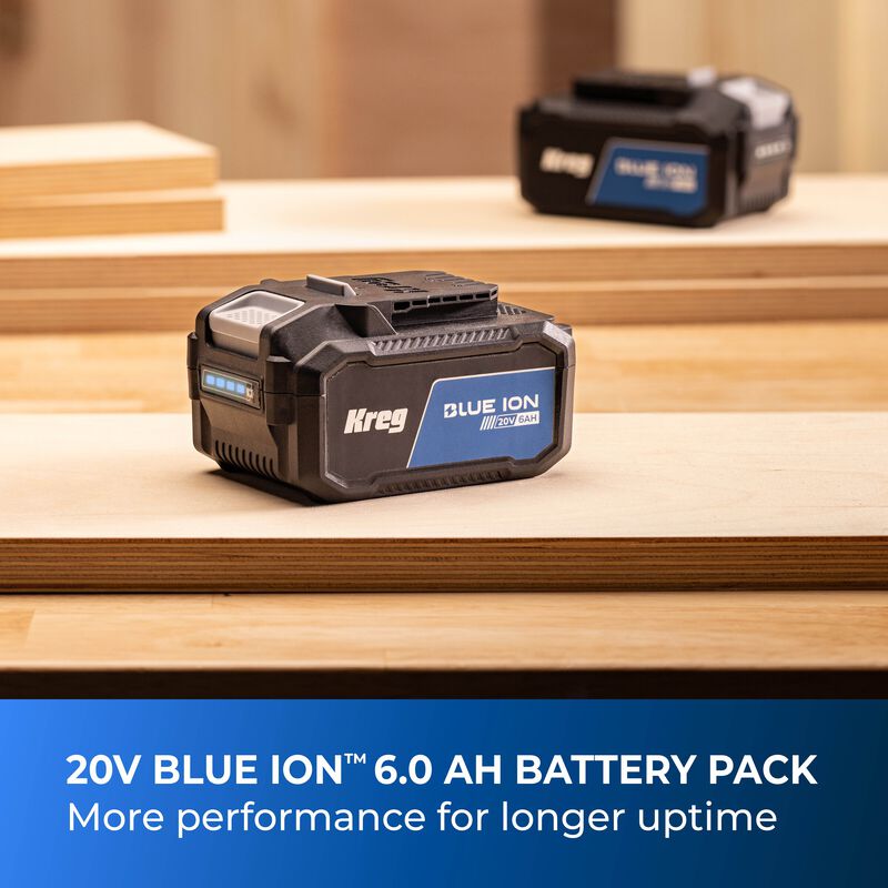 Kreg 20V Blue Ion&trade; 6.0Ah Battery Pack, , hi-res