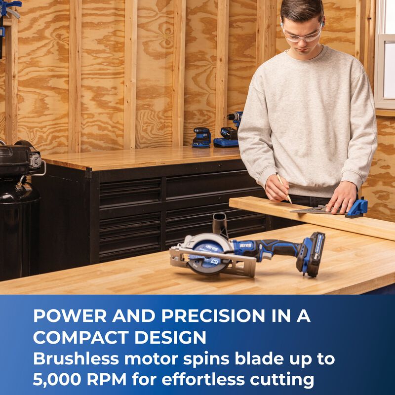 Kreg 20V Ionic Drive™ 4 1/2" Circular Saw Kit, , hi-res