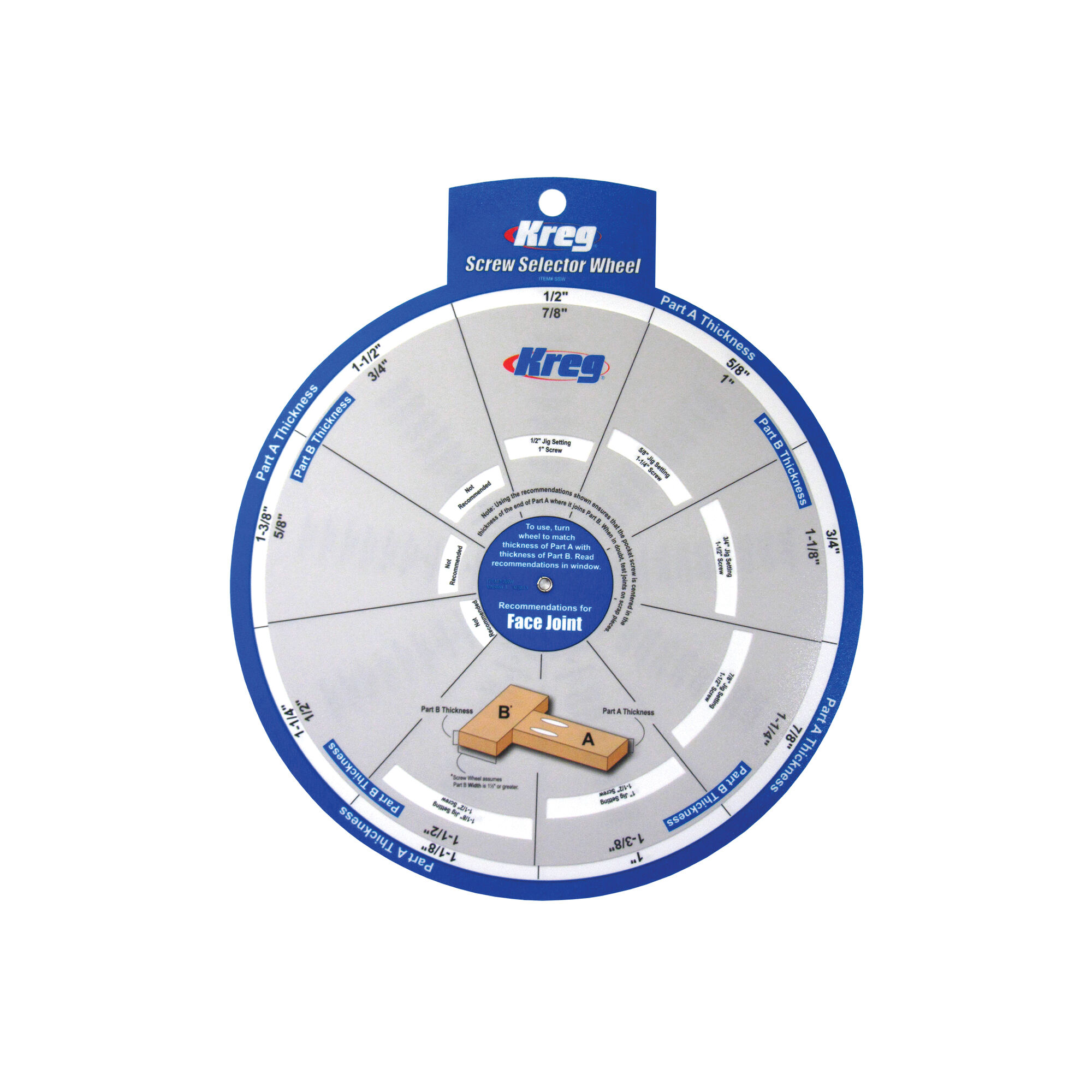 Screw Selector Wheel Kreg Tool