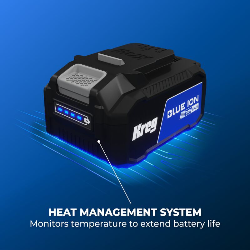 Kreg 20V Blue Ion&trade; 8.0Ah Battery Pack, , hi-res
