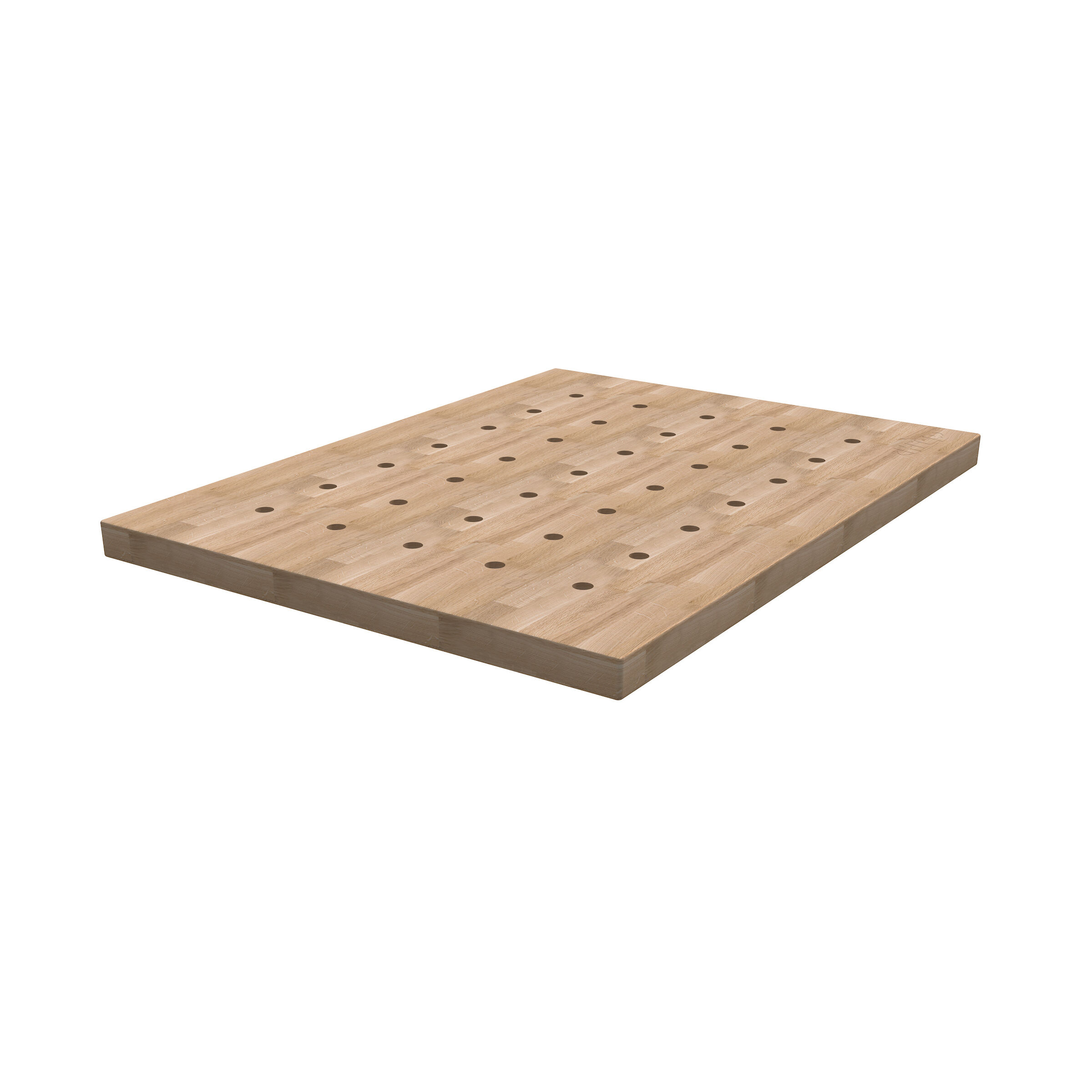 Woodworking Workbench Top with Dog Holes (24