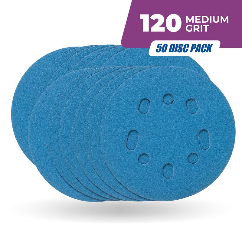 5 Sanding Disc  50pack  120 Grit  hires