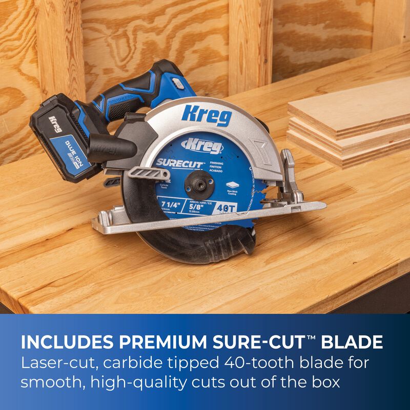 Kreg Rip-Cut&trade; + Ionic Drive&trade; 7 1/4" Circular Saw Project Kit, , hi-res