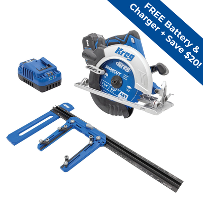 Kreg Rip-Cut&trade; + Ionic Drive&trade; 7 1/4" Circular Saw Project Kit