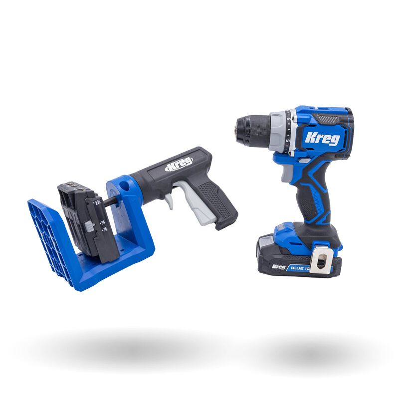 Kreg&reg; Pocket-Hole Jig 520PRO + 20V Ionic Drive&trade; 1/2" Compact Drill Project Kit, , hi-res