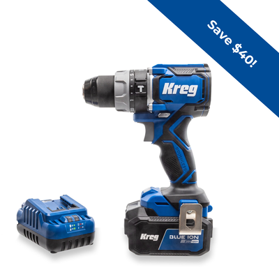 Kreg 20V Ionic Drive&trade; 1/2" Compact Hammer Drill Kit