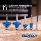 Kreg&reg; SureCut&trade; Router Bit Set (5-Piece), , hi-res