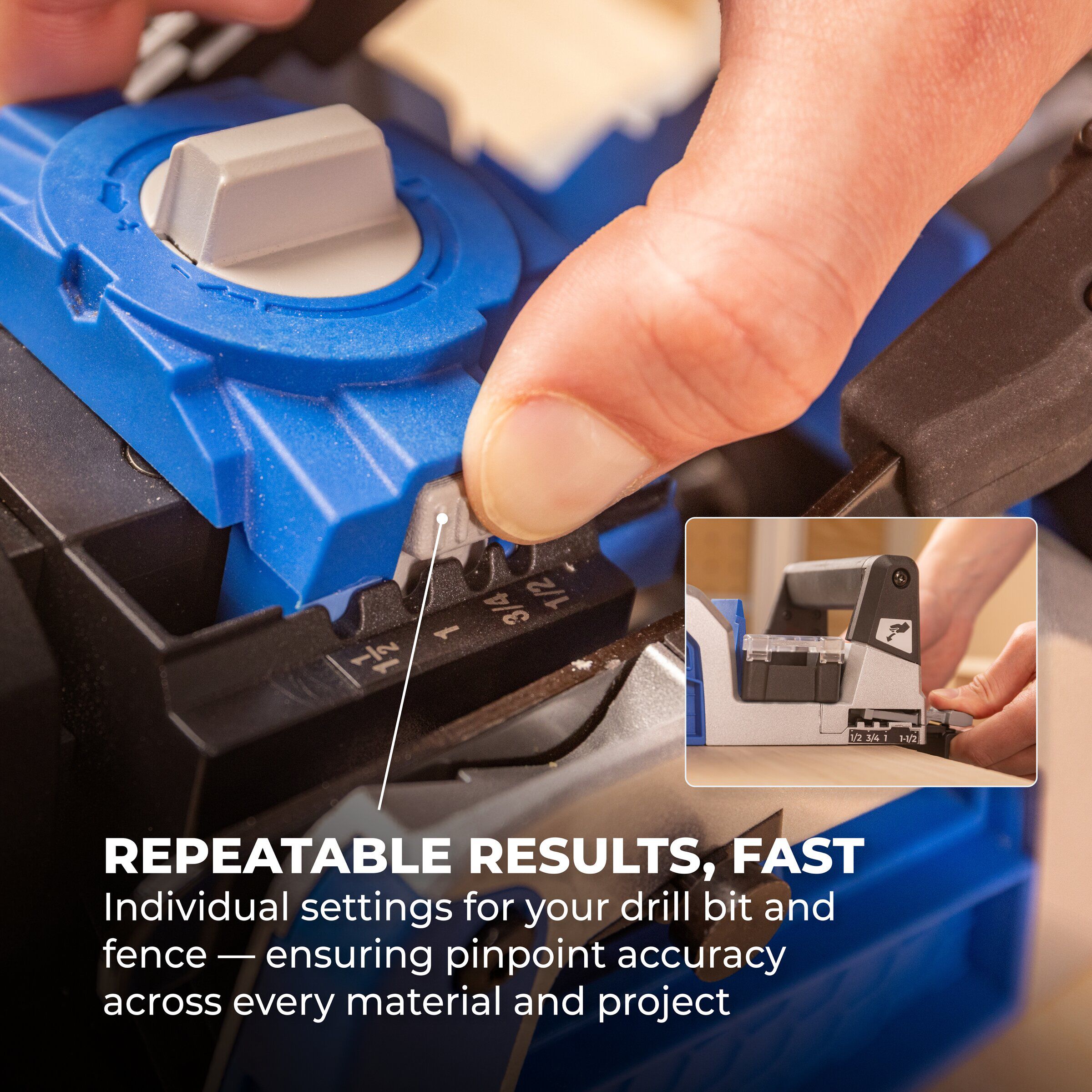 Kreg Rebel Pocket-Hole Joiner Kit - 20V Cordless Joinery Tool