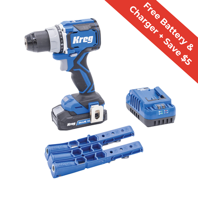 Kreg® Pocket-Hole Jig 320 + 20V Ionic Drive™ 1/2" Compact Drill Project Kit,  Kreg® Pocket-Hole Jig 320 + 20V Ionic Drive™ 1/2" Compact Drill Project Kit