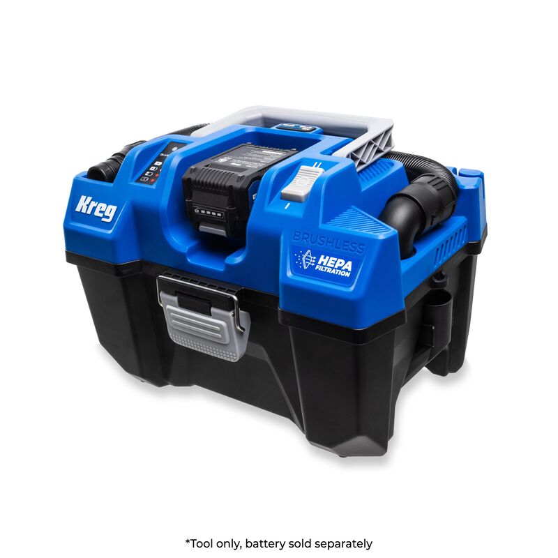 Kreg 20V Ionic Drive&trade; Wet/Dry Vac with HEPA (Tool Only), , hi-res