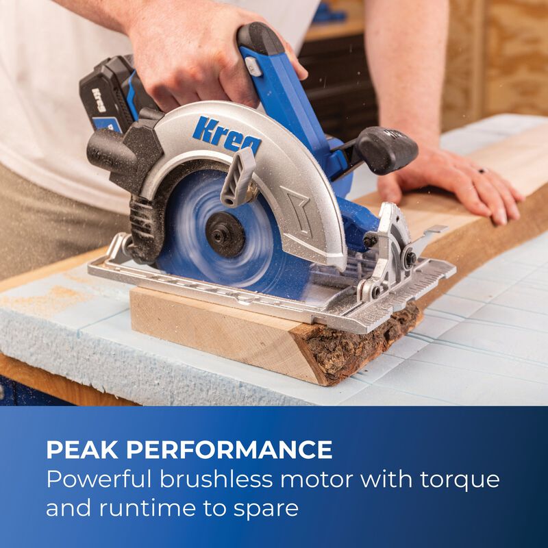 Kreg 20V Ionic Drive&trade; 7 1/4" Circular Saw Kit, , hi-res