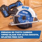 Kreg 7 1/4" SureCut&trade; Ultra Fine Finishing 60-Tooth Saw Blade, , hi-res