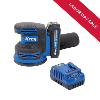 Kreg 20V Ionic Drive&trade; 5" Random Orbit Sander Kit
