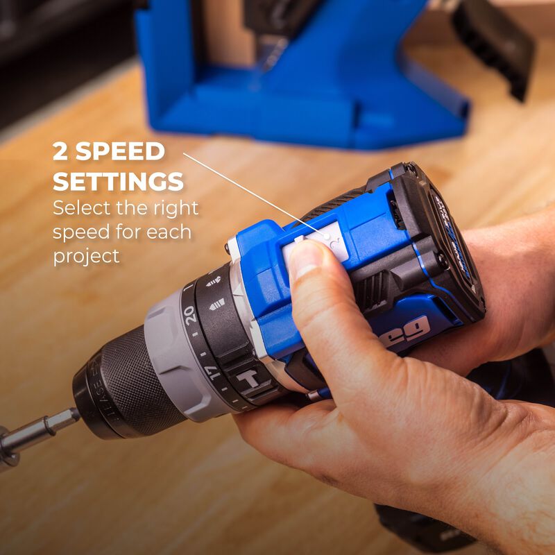 Kreg 20V Ionic Drive&trade; 1/2" Compact Hammer Drill (Tool Only), , hi-res