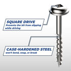 Zinc Pocket-Hole Screws, , hi-res