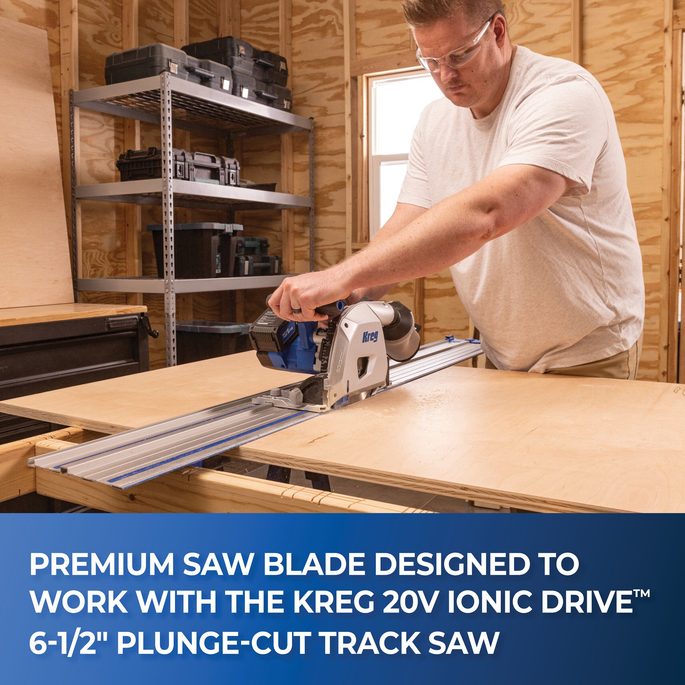 Carbide teeth detail on the Kreg Adaptive Cutting System thin kerf blade