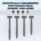 Zinc Pocket-Hole Screws, , hi-res
