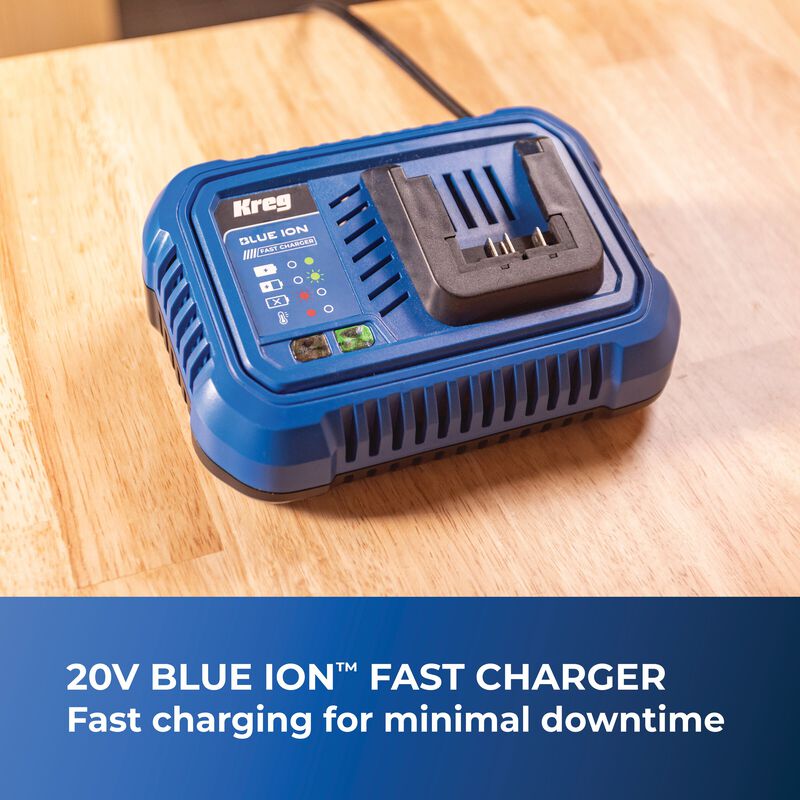 Kreg 20V BlueIon&trade; Fast Charger, , hi-res