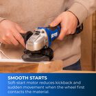 Kreg 20V Ionic Drive&trade; 4 1/2"- 5" Angle Grinder (Tool Only), , hi-res