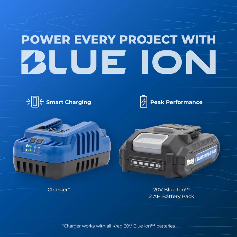 Kreg 20V Ionic Drive&trade; 1/2" Compact Impact Wrench Kit, , hi-res