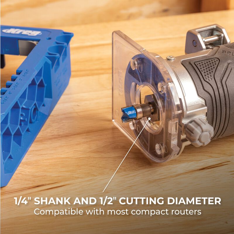 Kreg 1/2" Flush Trim Bit - 1/4" Shank, , hi-res
