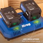 Kreg 20V Blue Ion&trade; Dual Fast Charger, , hi-res