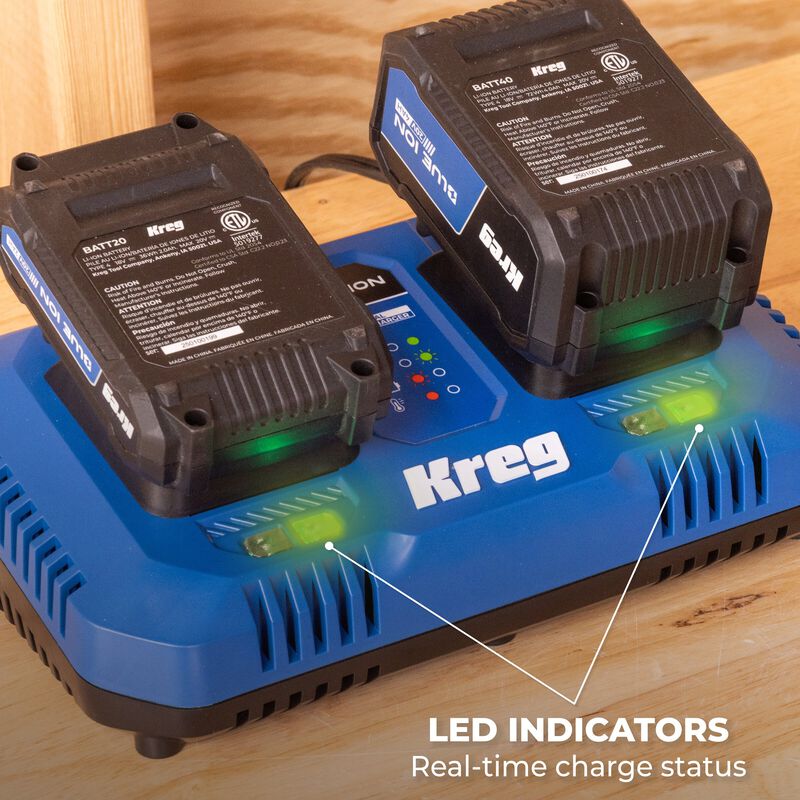 Kreg 20V Blue Ion Dual Fast Charger  hires