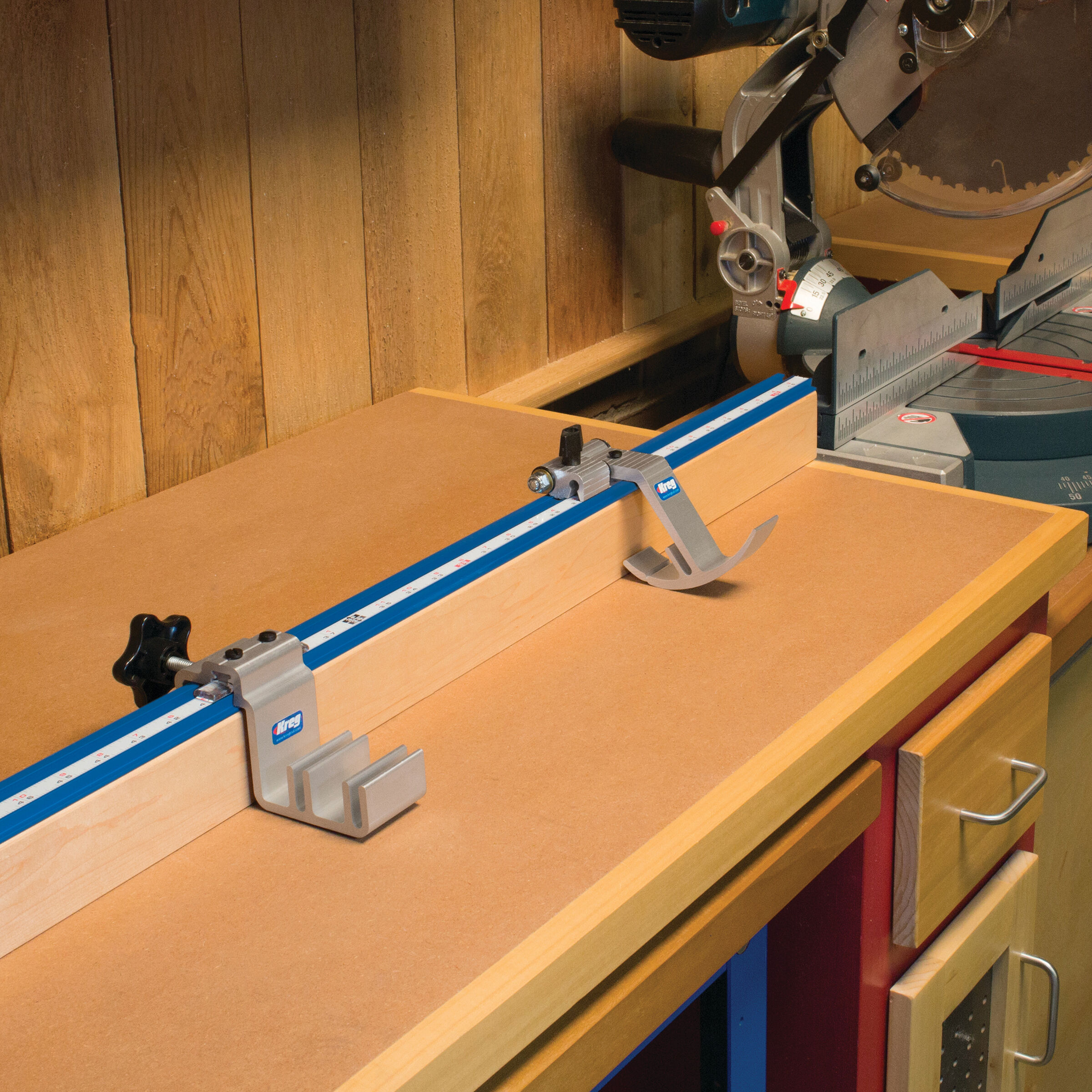 Kreg Miter Saw Fence - Miter Saw T-Track Stop Block Kreg Miter Saw Fence - Miter Saw T-Track Stop Block
