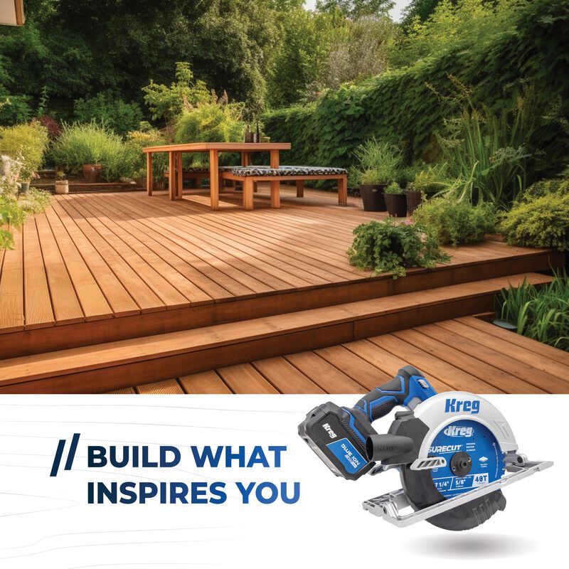 Kreg 20V Ionic Drive&trade; 7 1/4" Circular Saw Kit, , hi-res