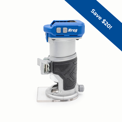 Kreg 20V Ionic Drive&trade; 1/4" Trim Router (Tool Only)