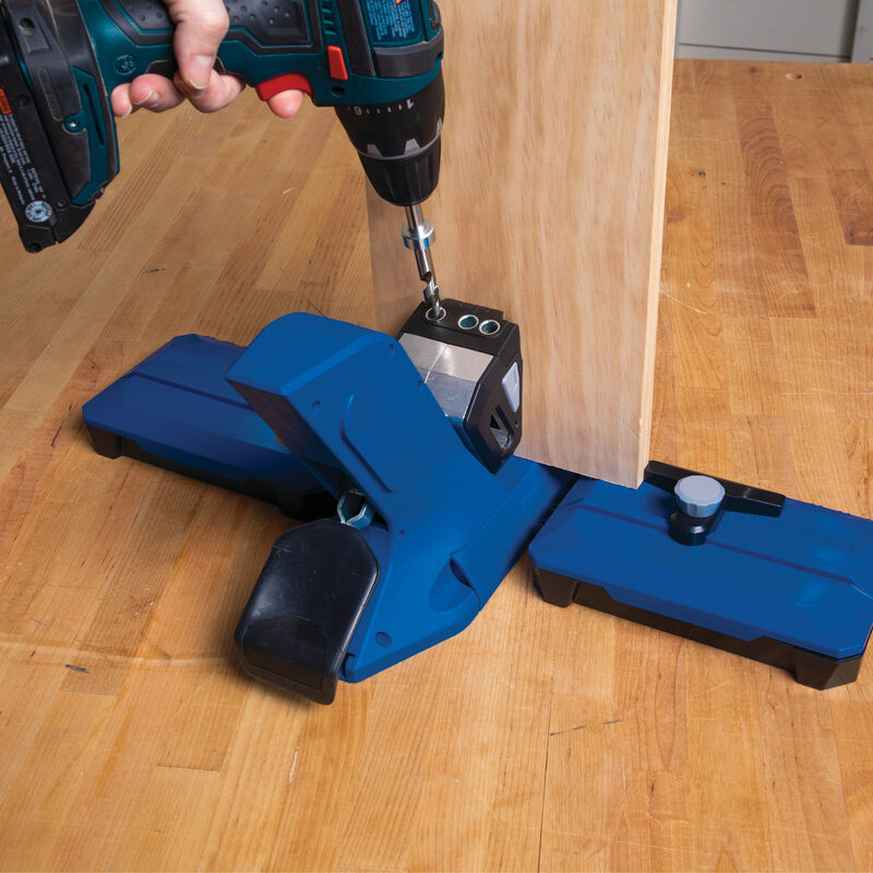 Kreg Pocket-Hole Jig 720PRO with the KHC3 Face Frame Clamp KPHA730 Micro Pocket Hole Jig Kit and SPC-C1-100 1 Inch Pan Head Pocket Hole Screws 100 Count