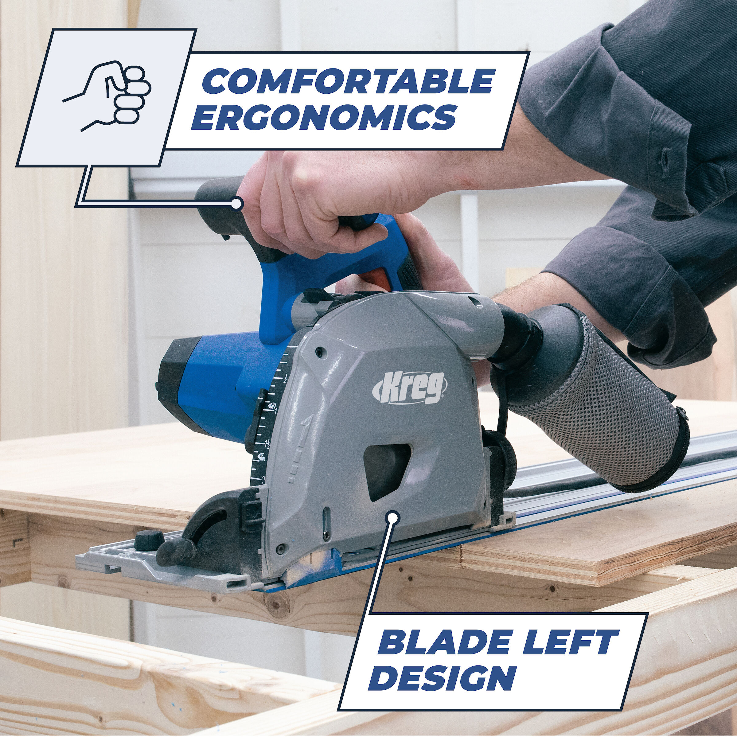 Kreg jig shop saw track
