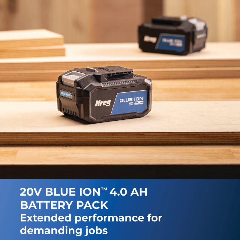 Kreg 20V Blue Ion™ 4.0Ah Battery Pack, , hi-res