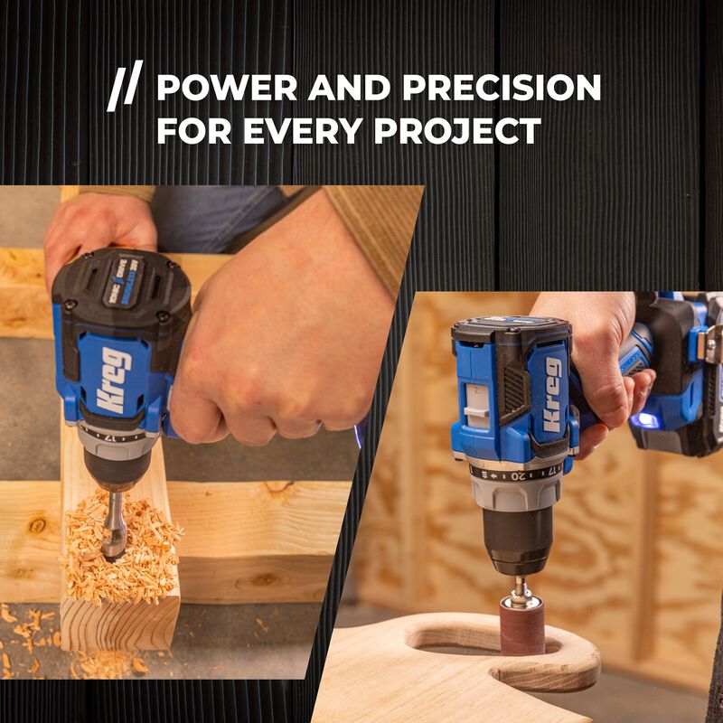 Kreg 20V Ionic Drive&trade; 1/2" Compact Drill Kit, , hi-res