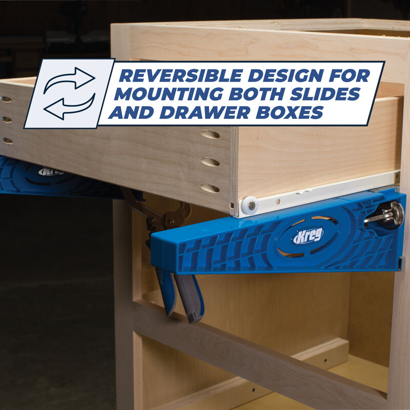 Kreg Drawer Slide Jig to Install Drawer Slides