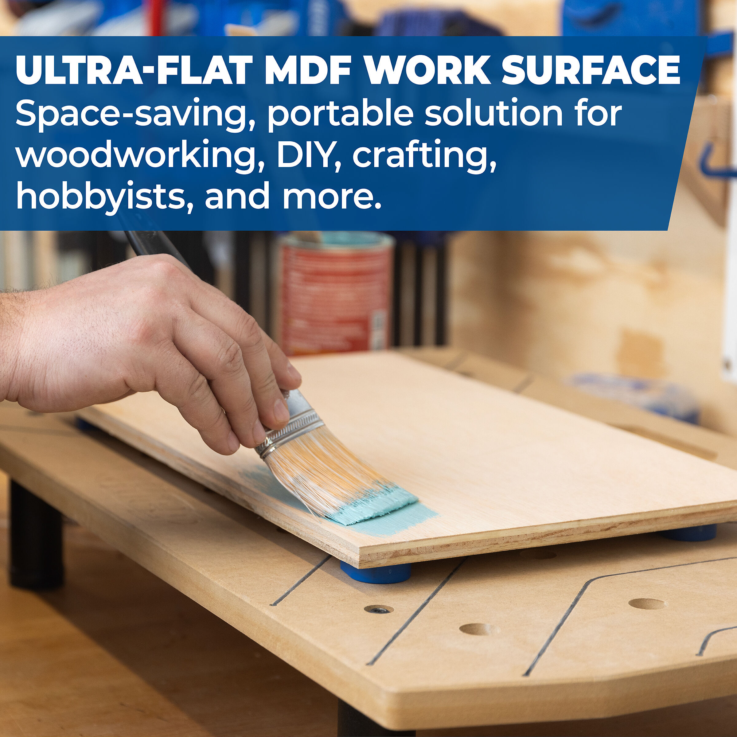 Portable Work Surface Bundle - Compact Woodworking Workspace